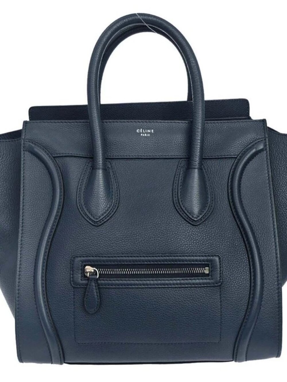 Celine Navy Mini Luggage Tote Bag F-AT-0183 F-PA-0193 196989 - Picture 1 of 14
